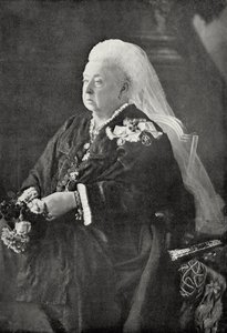 Królowa Wiktoria (1819-1901) c.1899 (zdjęcie czarno-białe)